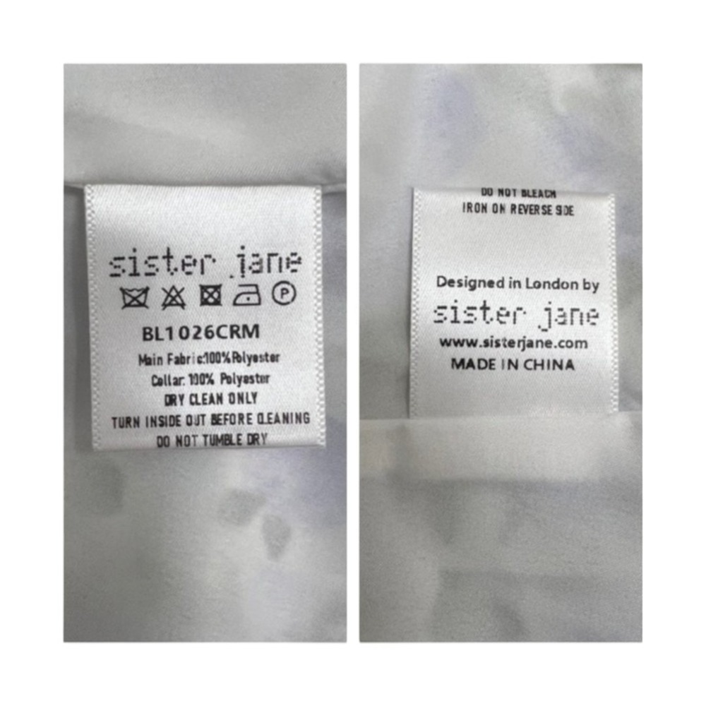Sister Jane Midi Dress size L Forget Me‎ Not Open Back Bow Cottagecore Feminine - Picture 6 of 7
